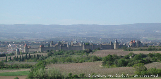 The medieval walled city of Carcassonne