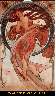 Dancer by Alphonse Mucha, 1898