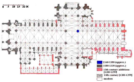 Plan of Laon cathedral