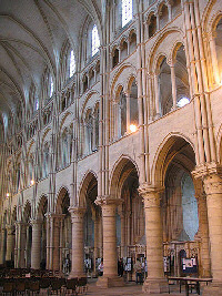 Interior of Laon cathedral, showing its four levels. Image credit: Michael Leuty