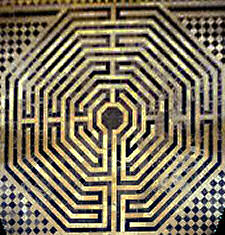 photograph of the actual labyrinth at Saint Quentin 