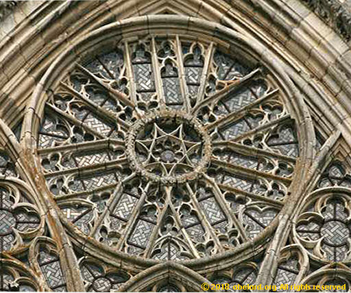 Rouen south rose window