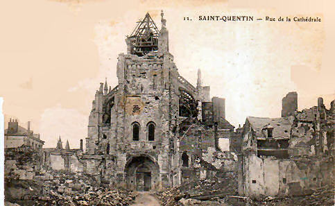 Quentin, la Basilique, after 14 October 1918