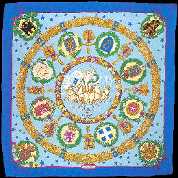 Hermes silk square - Emblems of Europe [from 1992 collection]