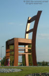 Chair on the roundabout at Hagetmau