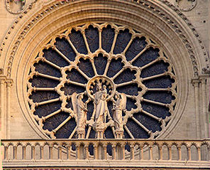 West rose window - exterior, Notre-Dame