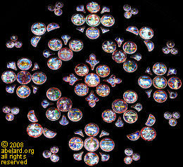 Rose window at Lausanne cathedral