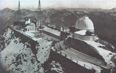 Pic du Midi Observatory - 1937 postcard