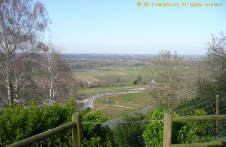 View of the Chalossais valley from the Place Chantilly in central Mugron
