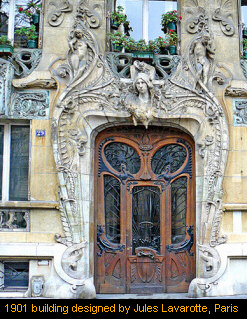 1901 building designed by Jules Lavarotte, Paris