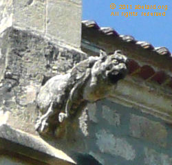 Leaping gargoyle on Bazas cathedral