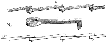 Crampon chain at Sainte-Chapelle, illustration from Viollet-le-duc