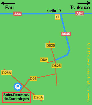 Location map for Saint-Bertrand