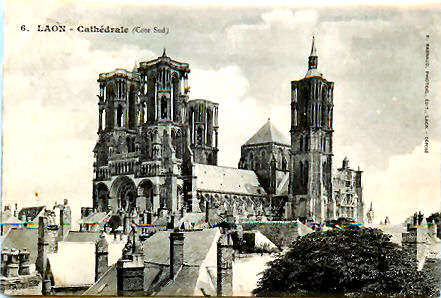 General view of Laon cathedral