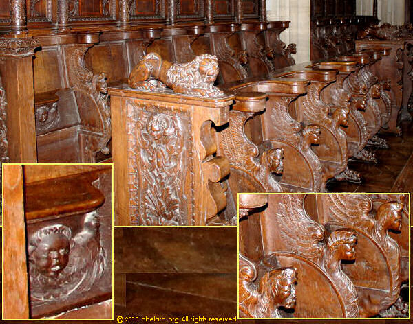 Carved stalls at Bayeux cathedral