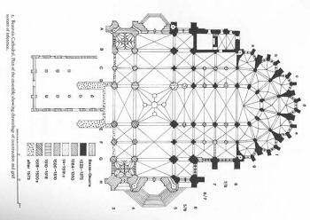 Plan of Beauvais cathedral