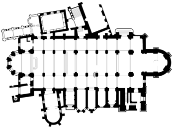 besancon cathedral plan