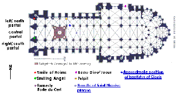 Reims cathedral plan