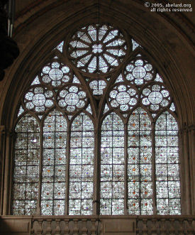 Grisaille window, Poitiers cathedral