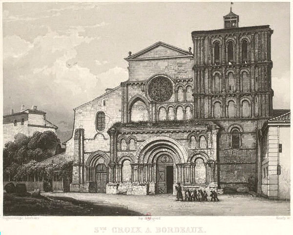 Saint-Croix, Bordeaux (print dates from 1841)