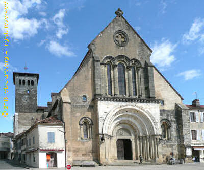 Saint-Sever-sur-Adour Abbey west facade