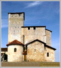 Fortified church at Roquefort