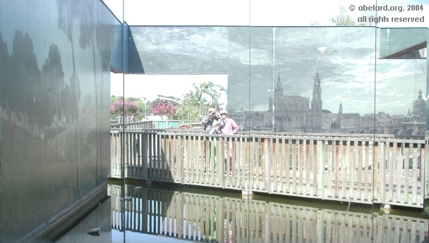 Reflections at the Futuroscope European gardens display
