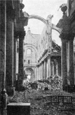 Inside the ruins of Arras Cathedral 