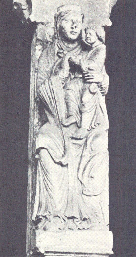 Pillar statue, destroyed German bombardments