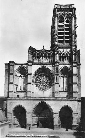 The west facade, Soissons cathedral