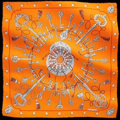 Hermes keys scarf - colourway from 2006 collection