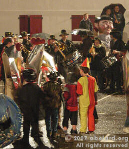 Zanpantza paraded at Mardi        gras celebration