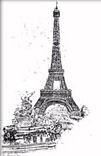 From 1889 postcard of the Eiffel Tower