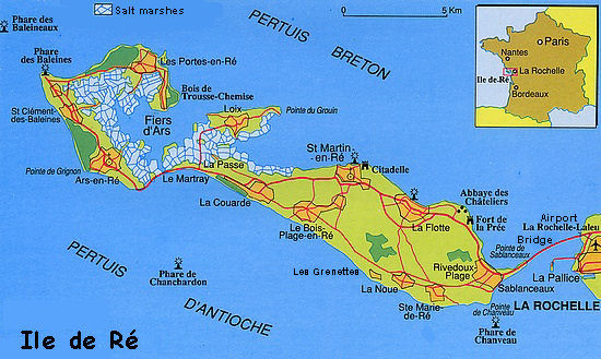 map of Ile de Re