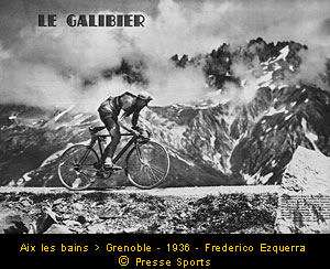 Ezquerra on the Galibier, 1936. Image: Presse Sports