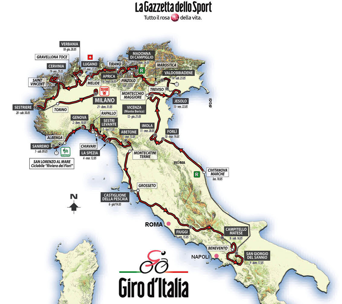 Giro 2015 map - large