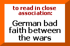 to read in association: German bad faith between the wars